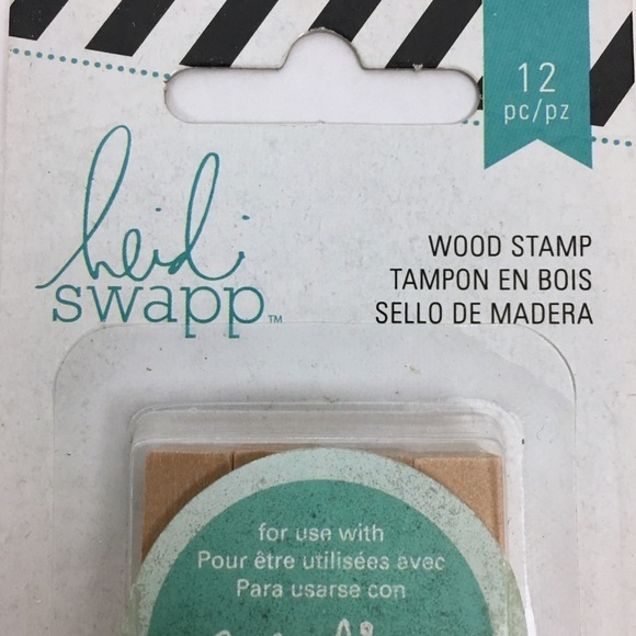 HEIDI SWAPP Mini Wood Stamp Set Memory Planner Scrapbooking Bullet Journal NWT - Picture 3 of 4
